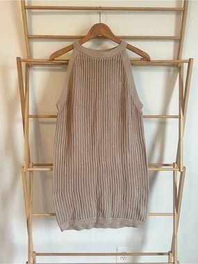 Quince Open-Knit Cover-Up Dress NWOT